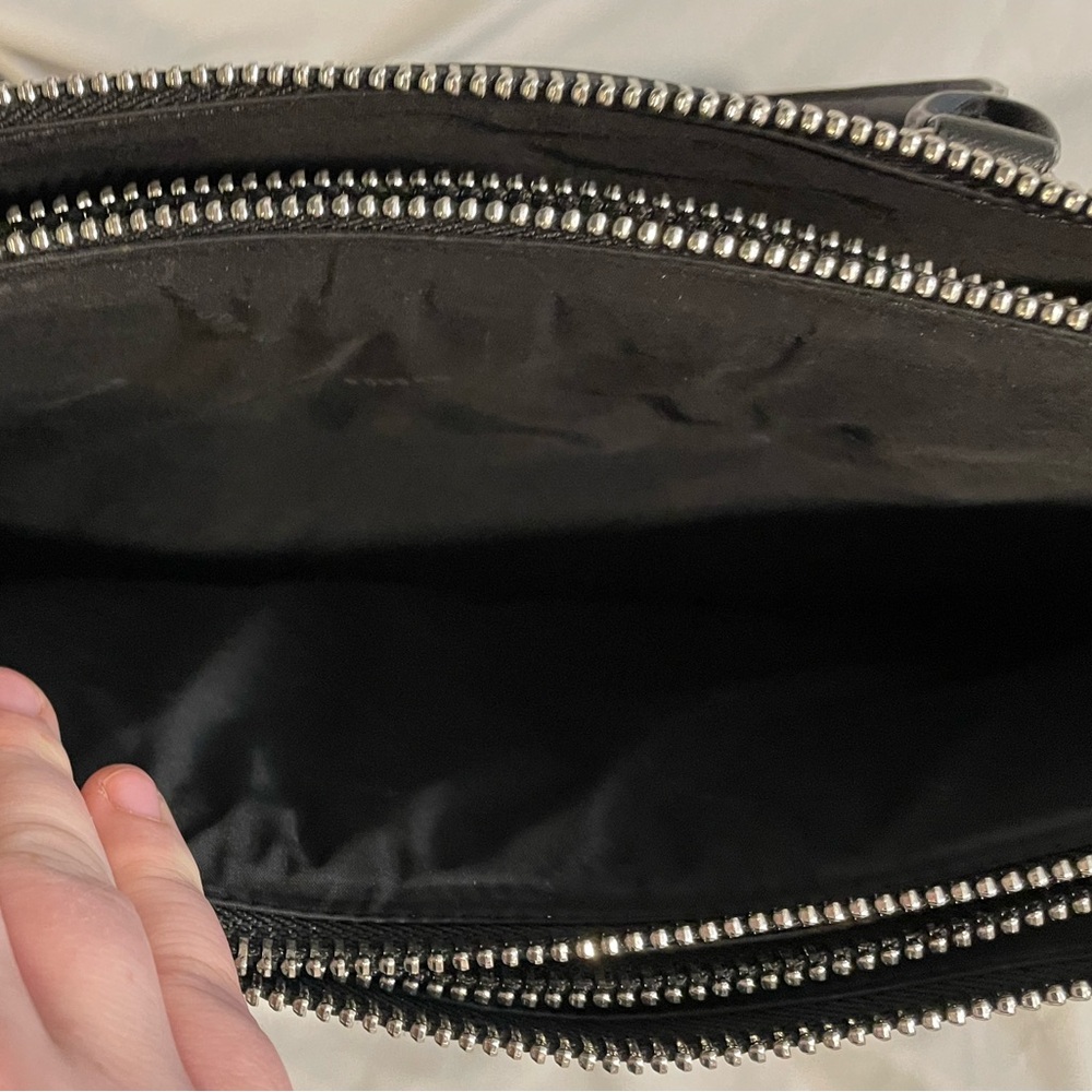 Rudsak Black Leather Satchel Purse With Handles and Shoulder Strap *read - Picture 9 of 11